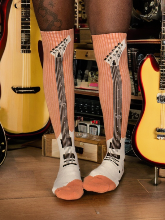Sunny “Six-String” Knee-High Performance Socks